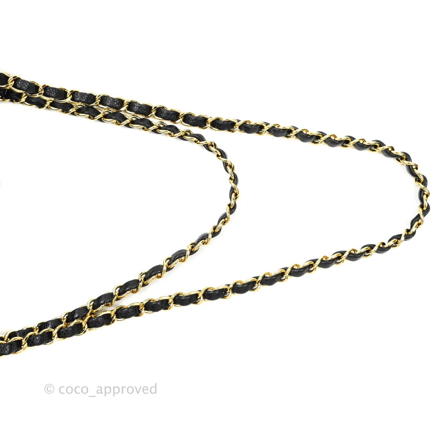 Chanel Quilted M/L Medium Double Flap Black Caviar Gold Hardware
