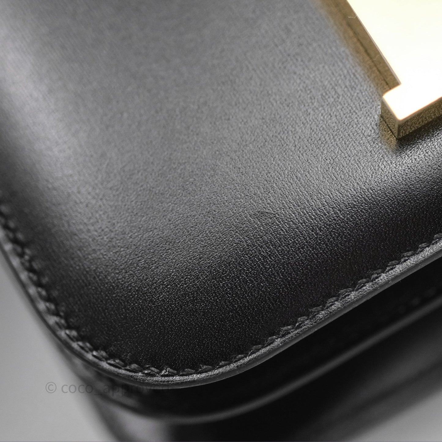 Hermès Constance Mini 18cm Mirror Black Noir 89 Box Leather Gold Hardware