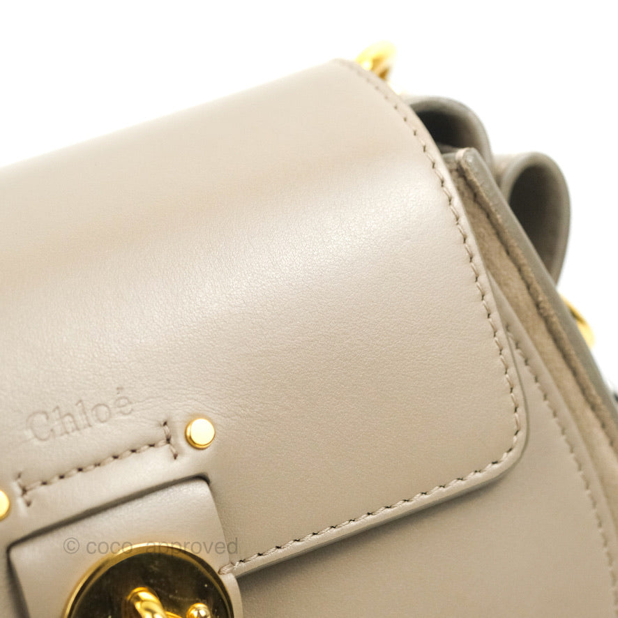 Chloé Small Tess Bag Motty Grey Grained Calfskin