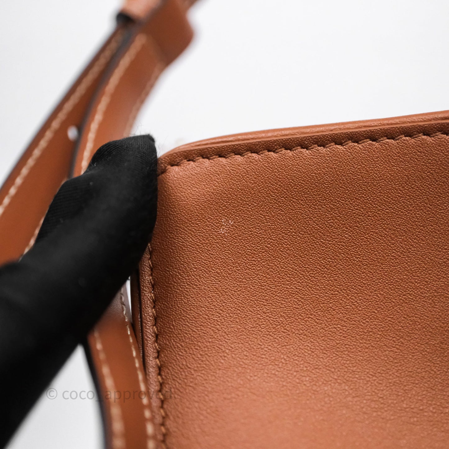 Celine Triomphe Shoulder Bag Beige Shearling
