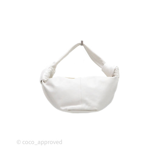 Bottega Veneta Double Knot Leather White Bag