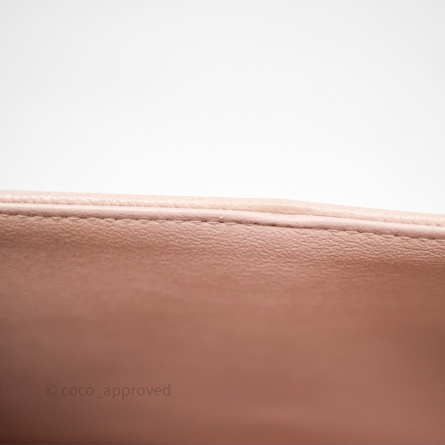 Chanel Small Classic Flap Quilted Rose Clair Caviar Gold Hardware