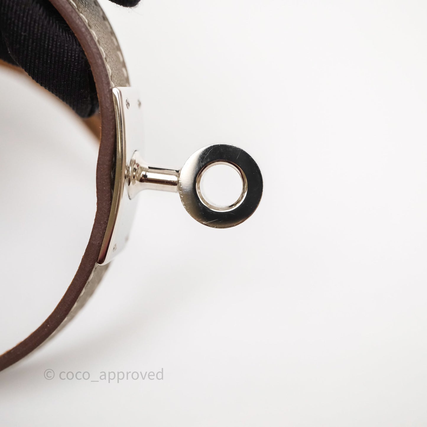 Hermès Kelly Double Tour Bracelet Etoupe Epsom Palladium Hardware