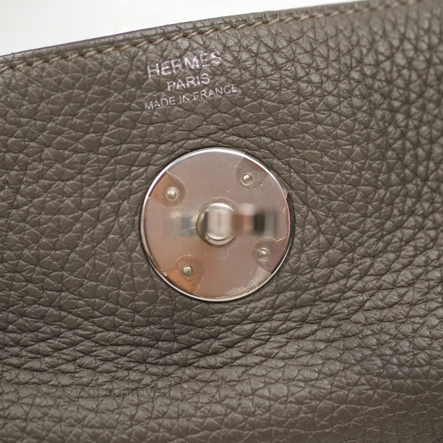 Hermès Lindy 26 Etain 8F Clemence Palladium Hardware