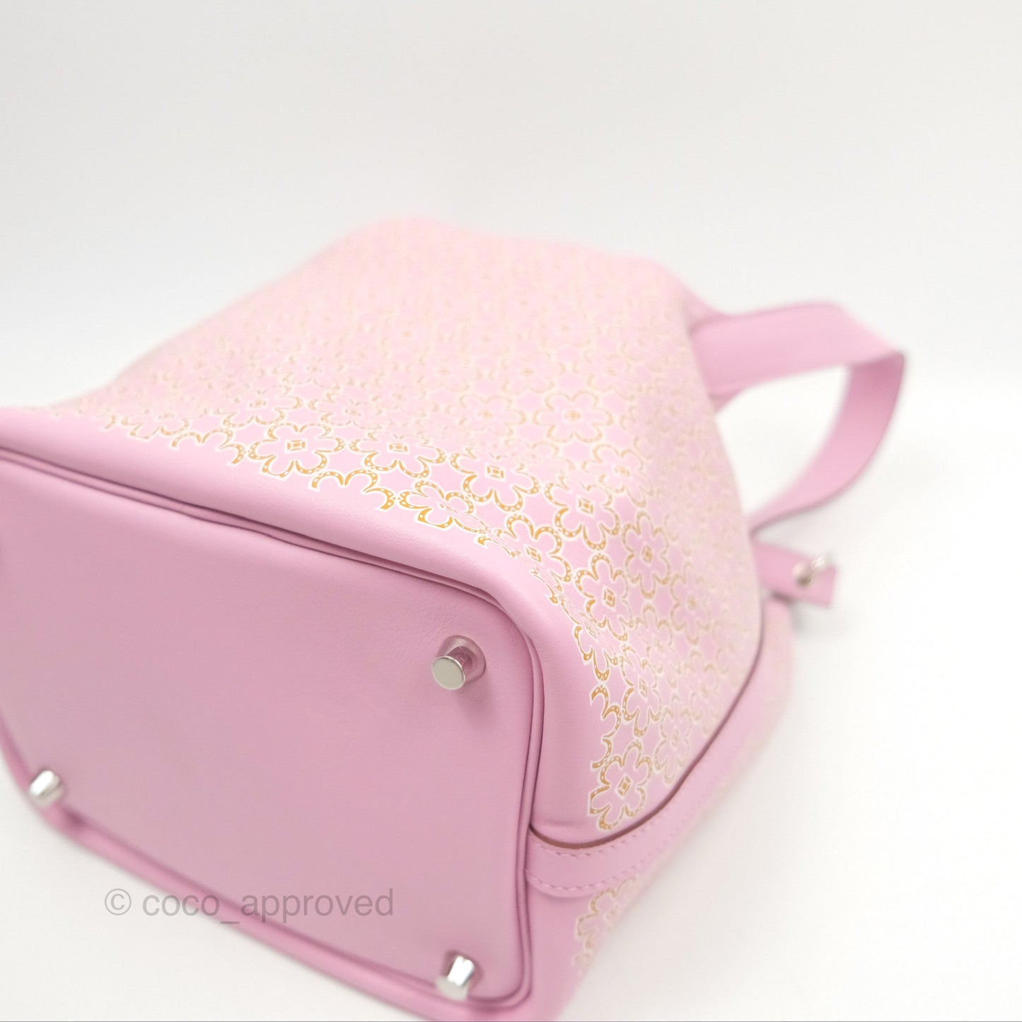 Hermès Picotin Lock 18 Lucky Daisy Mauve Sylvestre Swift Palladium Hardware