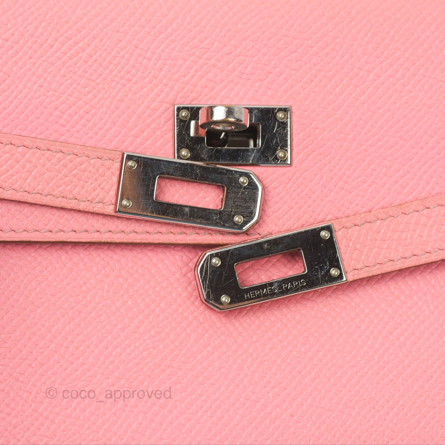 Hermès Kelly Wallet Rose Confetti Epsom Palladium Hardware
