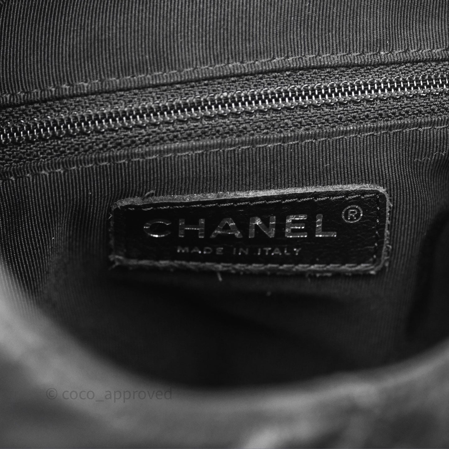 Chanel Quilted Coco Supple Hobo Black Aged Calfskin Ruthenium Hardware
