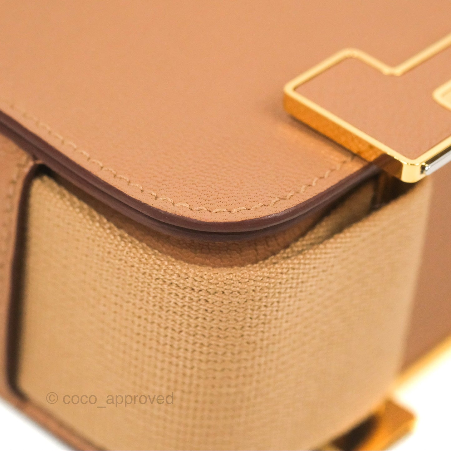 Hermès Geta Bag Chai 0M Quebracho 2J Gold Hardware
