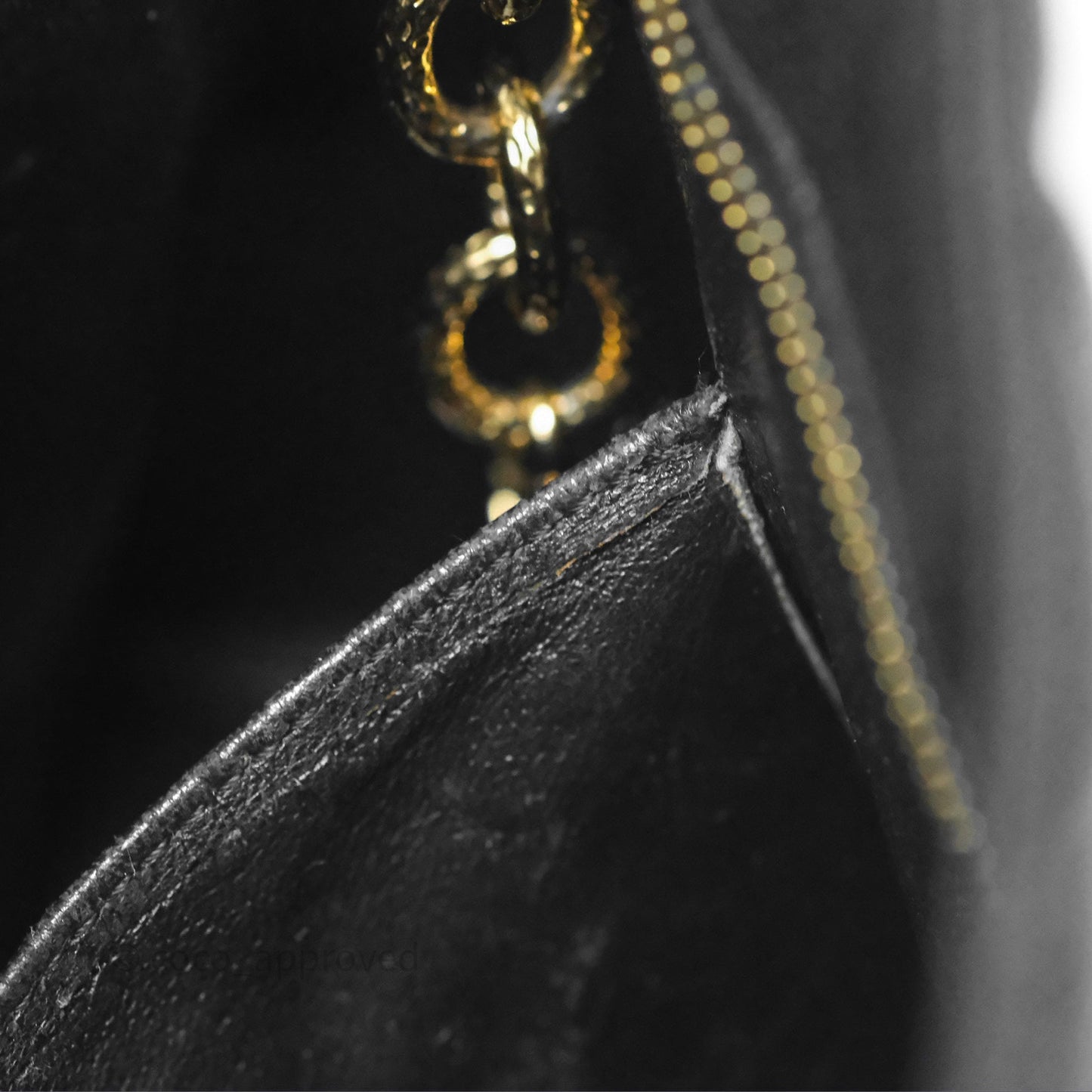 Chanel Vintage Medallion CC Black Caviar Tote Bag Gold Hardware