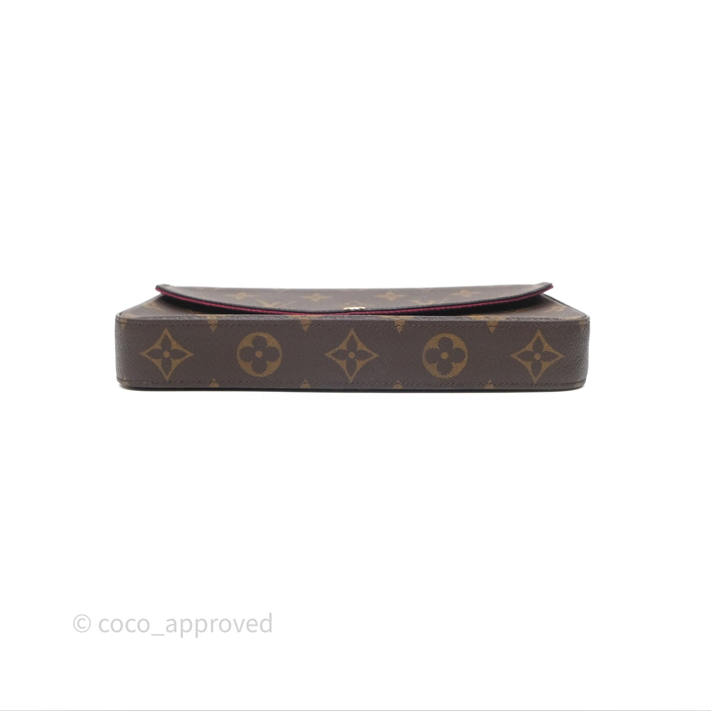 Louis Vuitton Félicie Pochette Clutch Monogram Canvas Gold Hardware