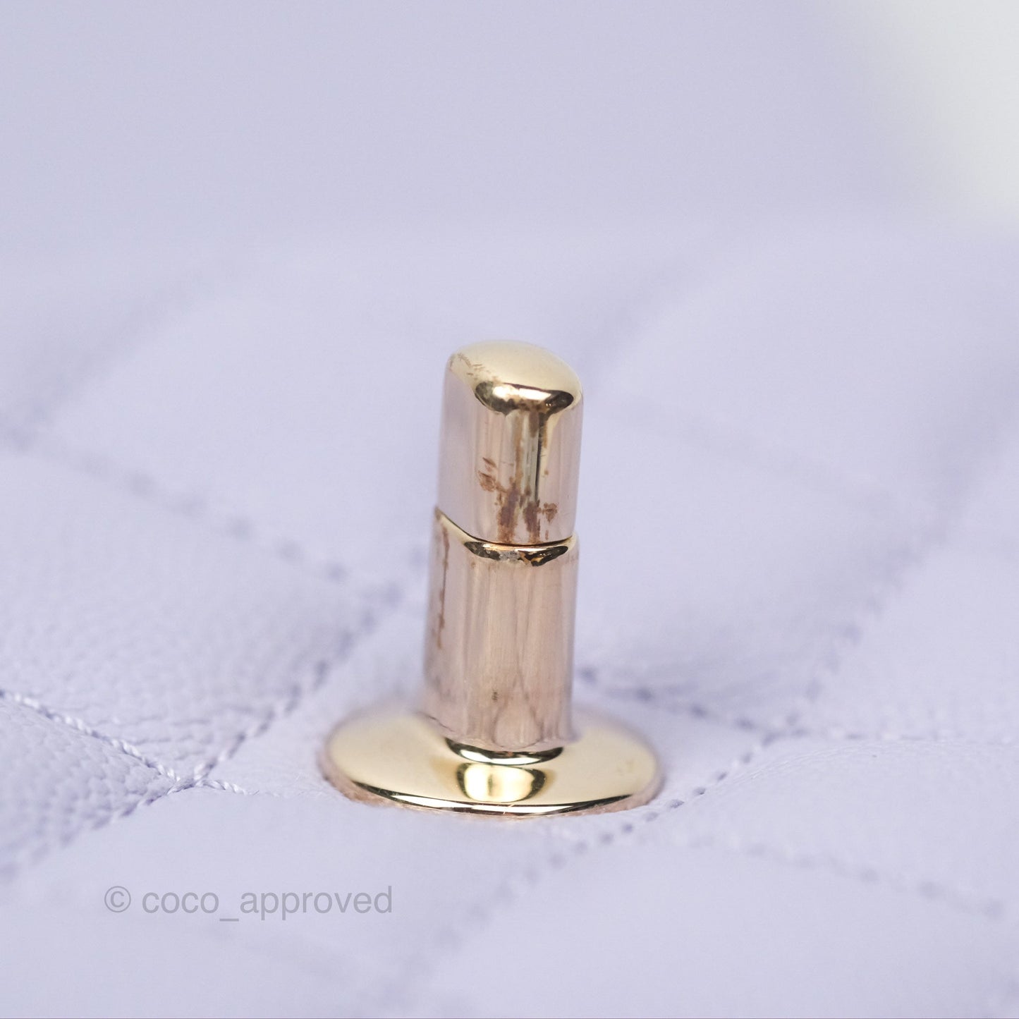 Chanel Mini Coco Handle Lilac Caviar Gold Hardware