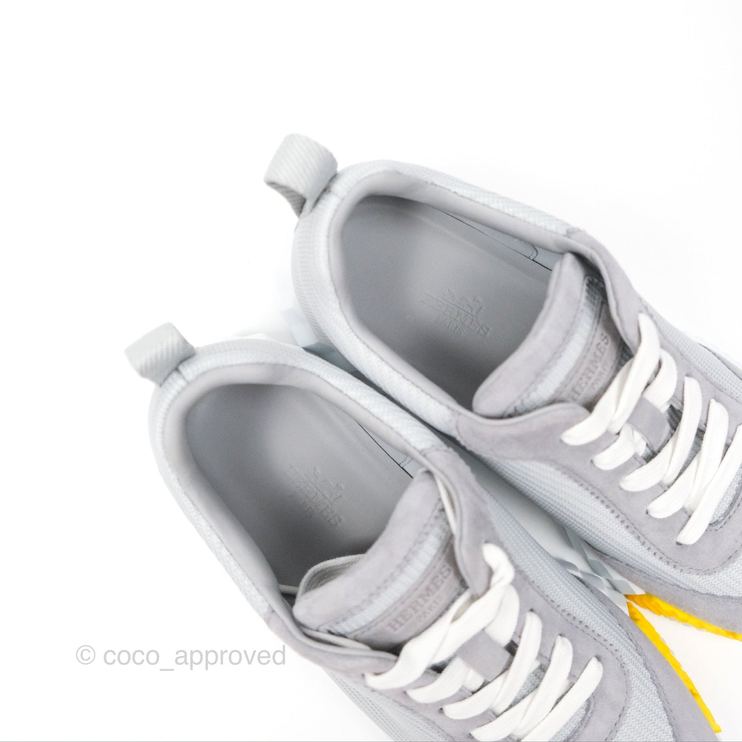 Hermès Sneaker Femme Bouncing Mesh Technique/ Chevre Gris Temperance