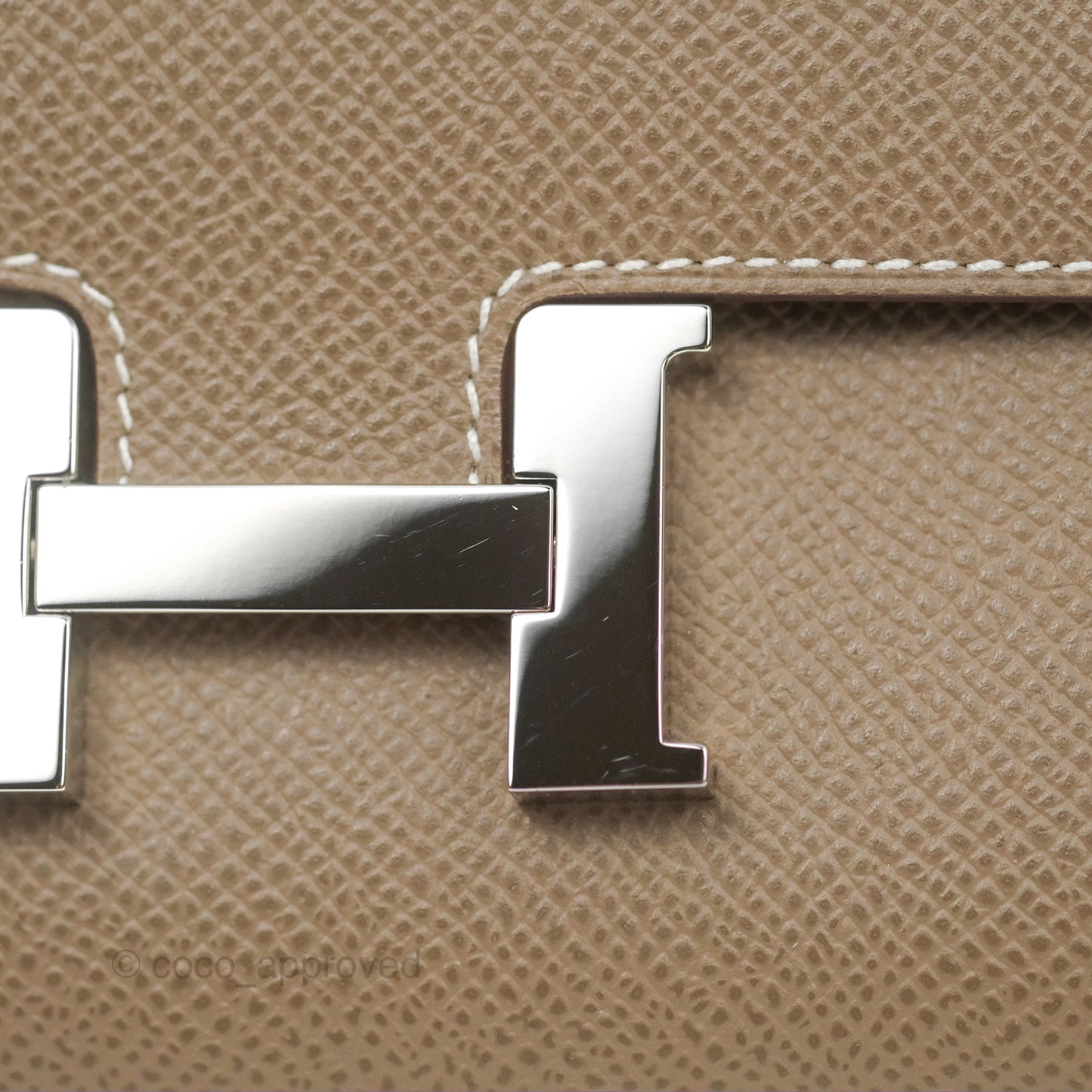 Hermès Constance To Go Wallet Etoupe Epsom Palladium Hardware