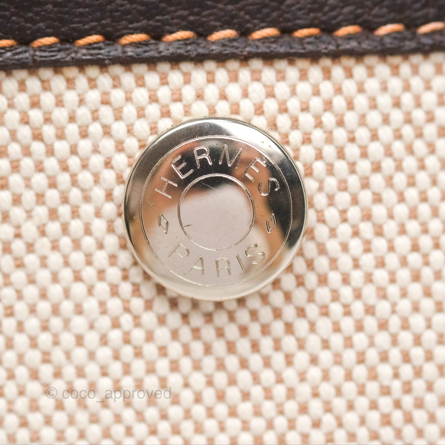 Hermès Garden Party 30 Canvas Brown/ Natural