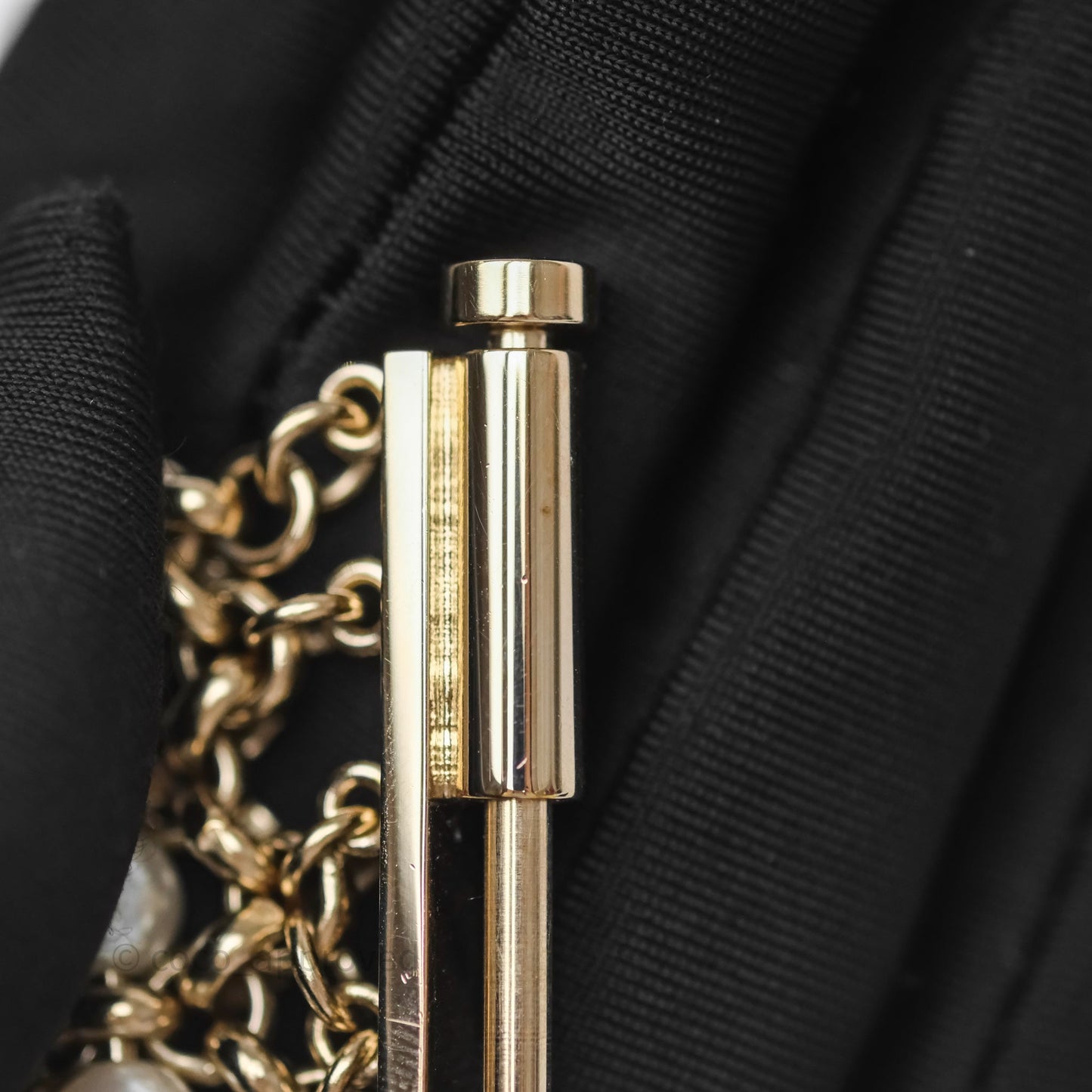 Chanel CC Pearl Bracelet Gold Tone 20C