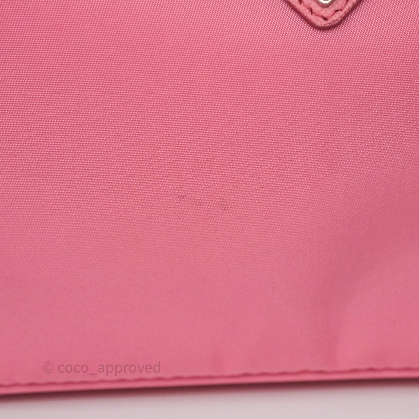 Prada Re-Edition 2005 Nylon Mini Bag Pink Silver Hardware