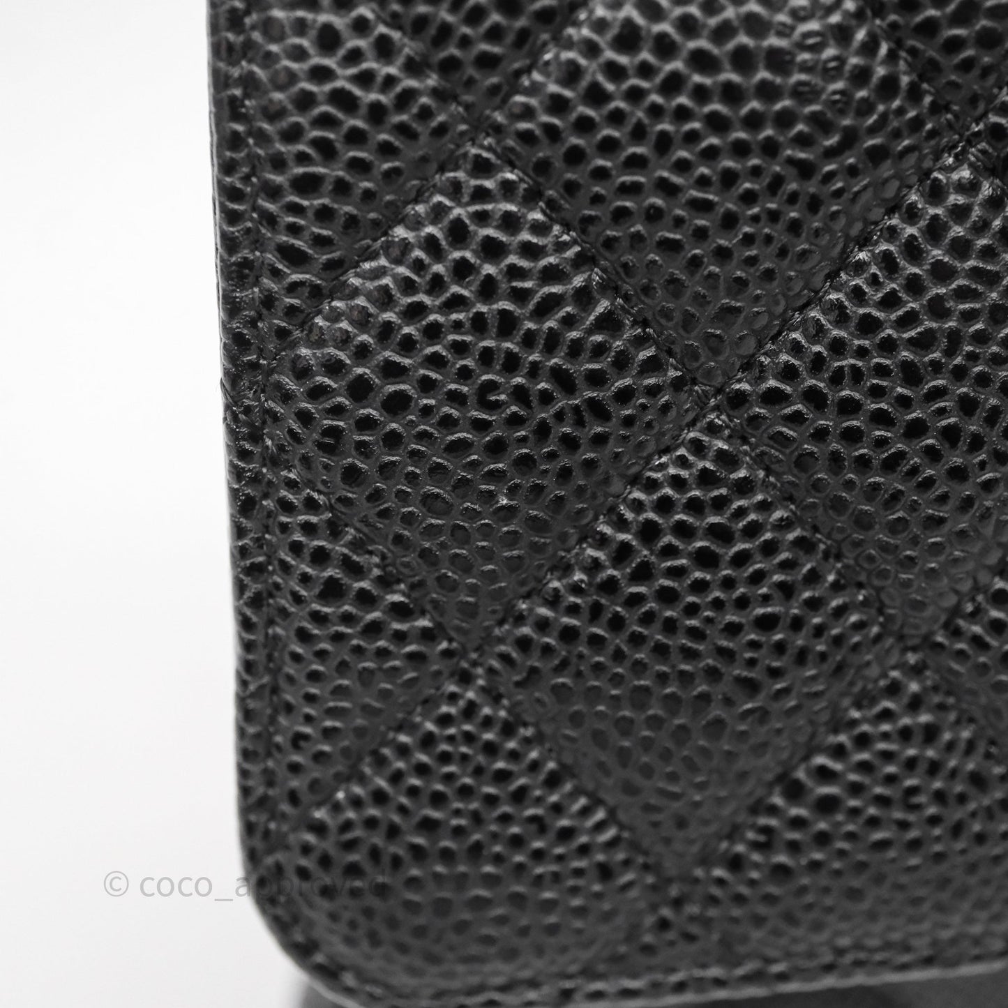 Chanel Classic M/L Medium Flap Quilted Black Caviar Gold Hardware