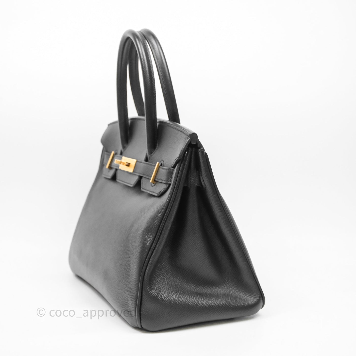 Hermès Birkin 30 Black Noir 89 Epsom Gold Hardware
