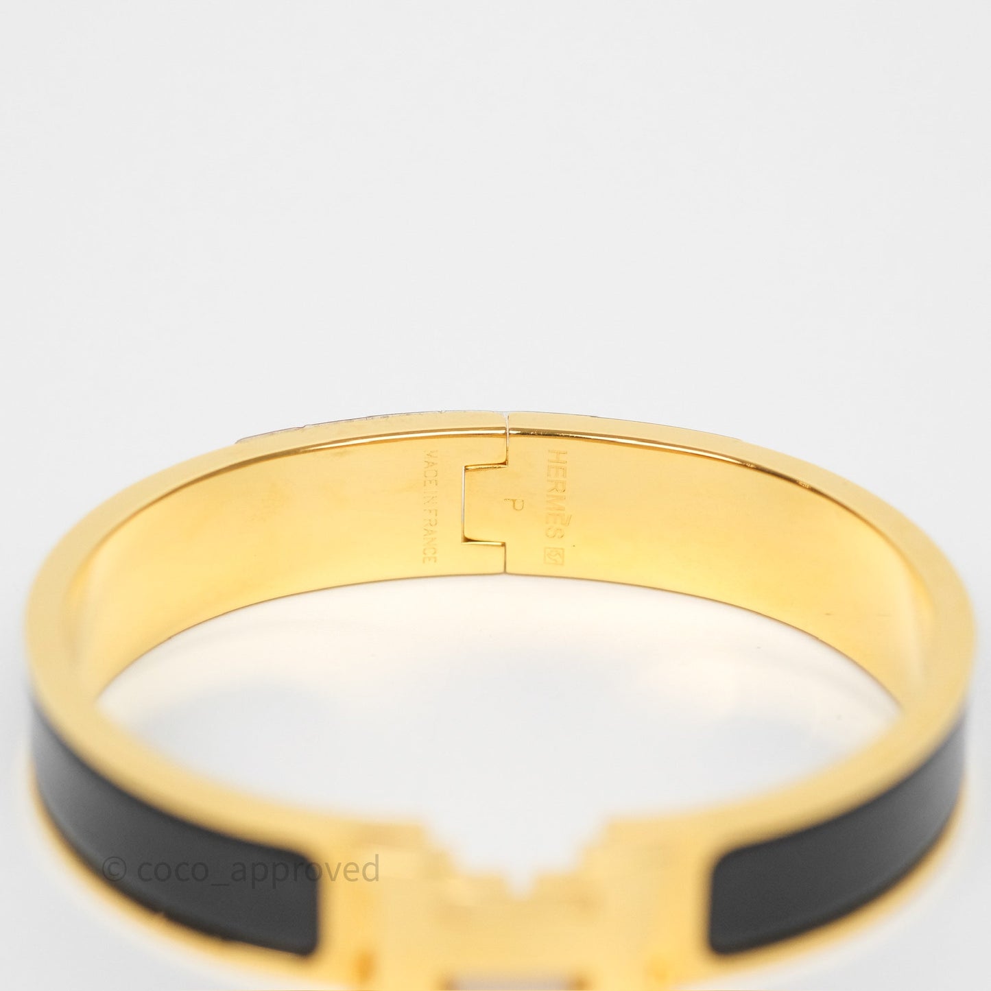 Hermès Clic H Bracelet Black Gold PM