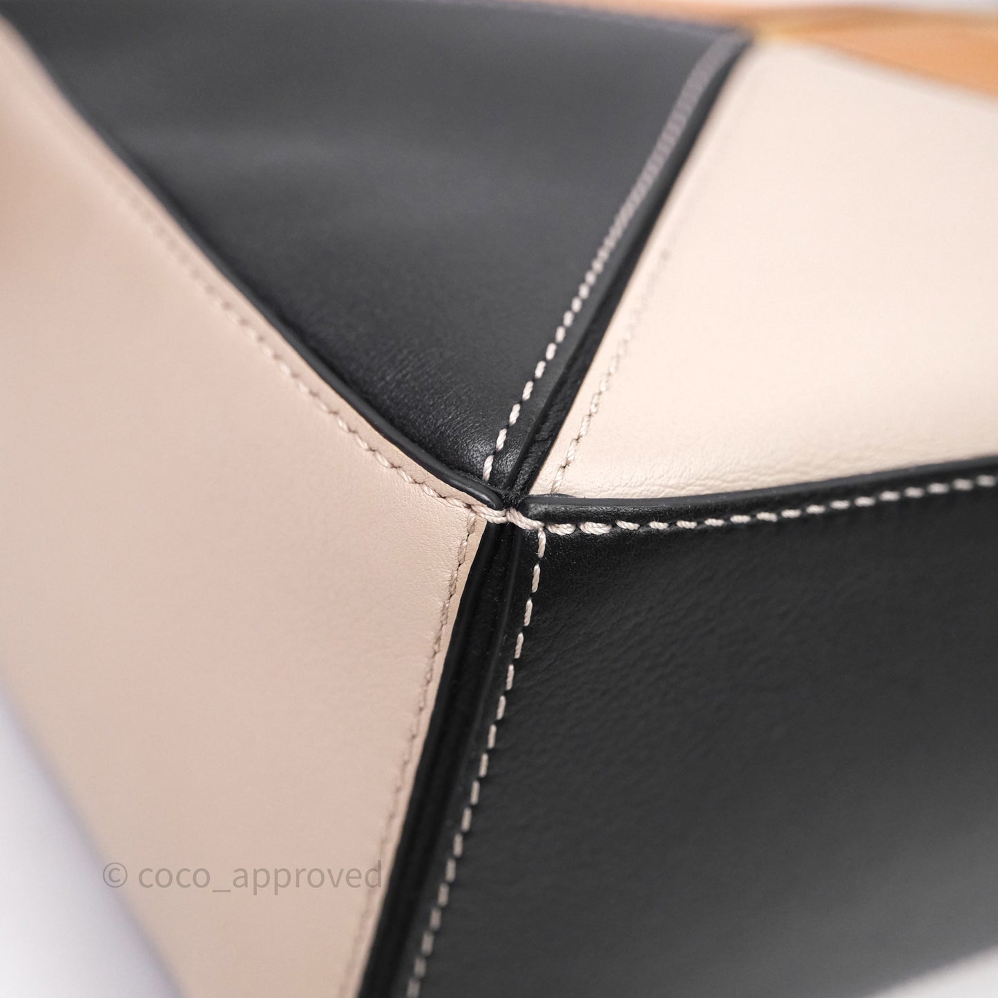 Loewe Small Puzzle Bag Amber/ Light Oat Calfskin Gold Hardware