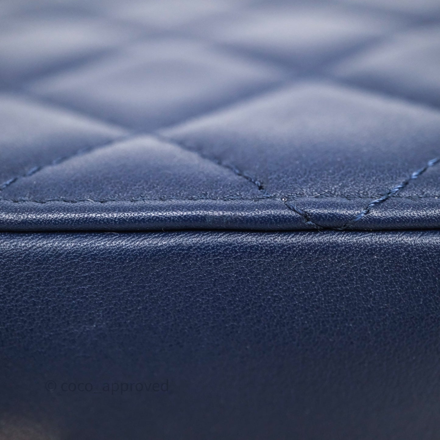 Chanel CC Octagon Camera Case Lambskin Navy Gold Hardware