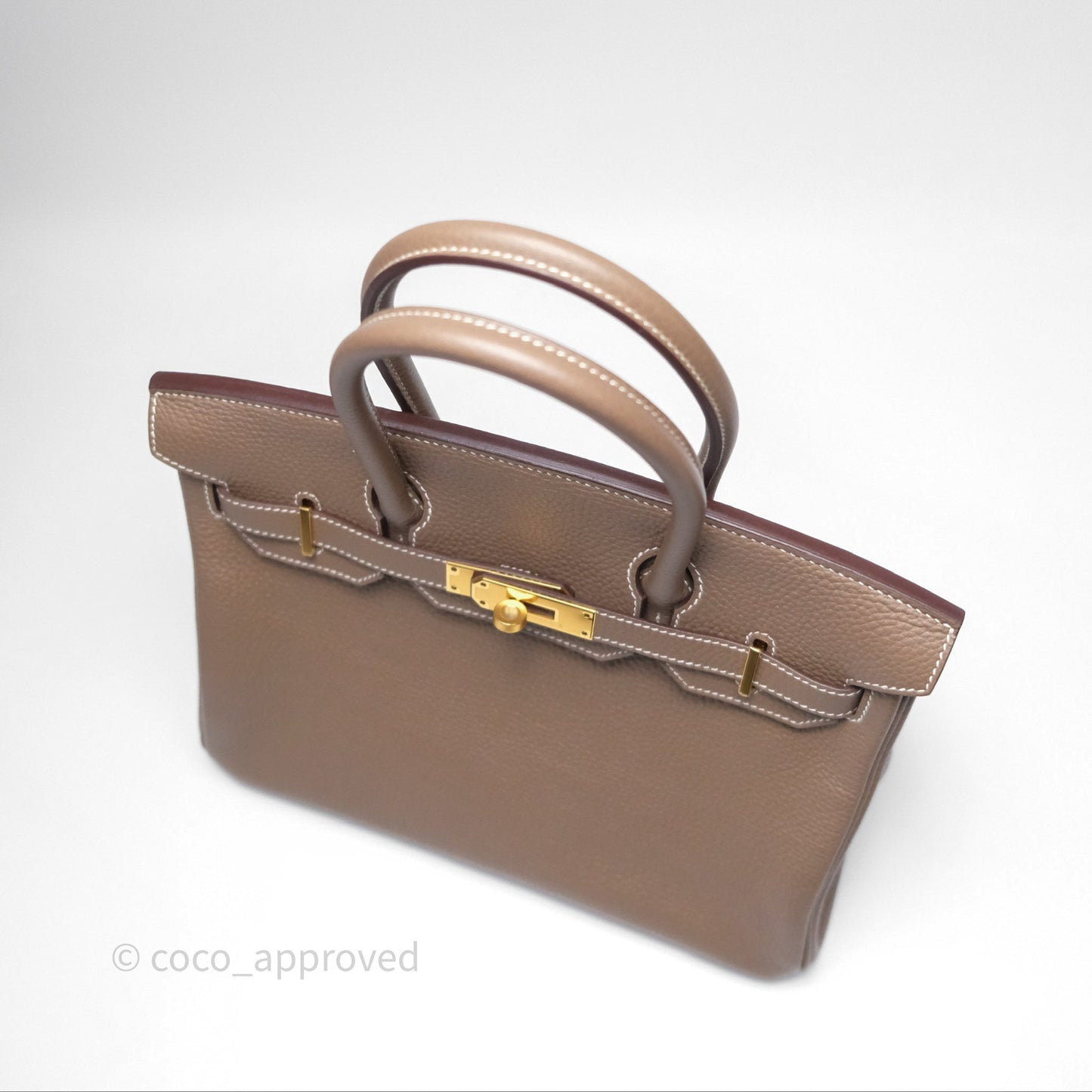 Hermès Birkin 30 Retourne Etoupe 18 Togo Gold Hardware