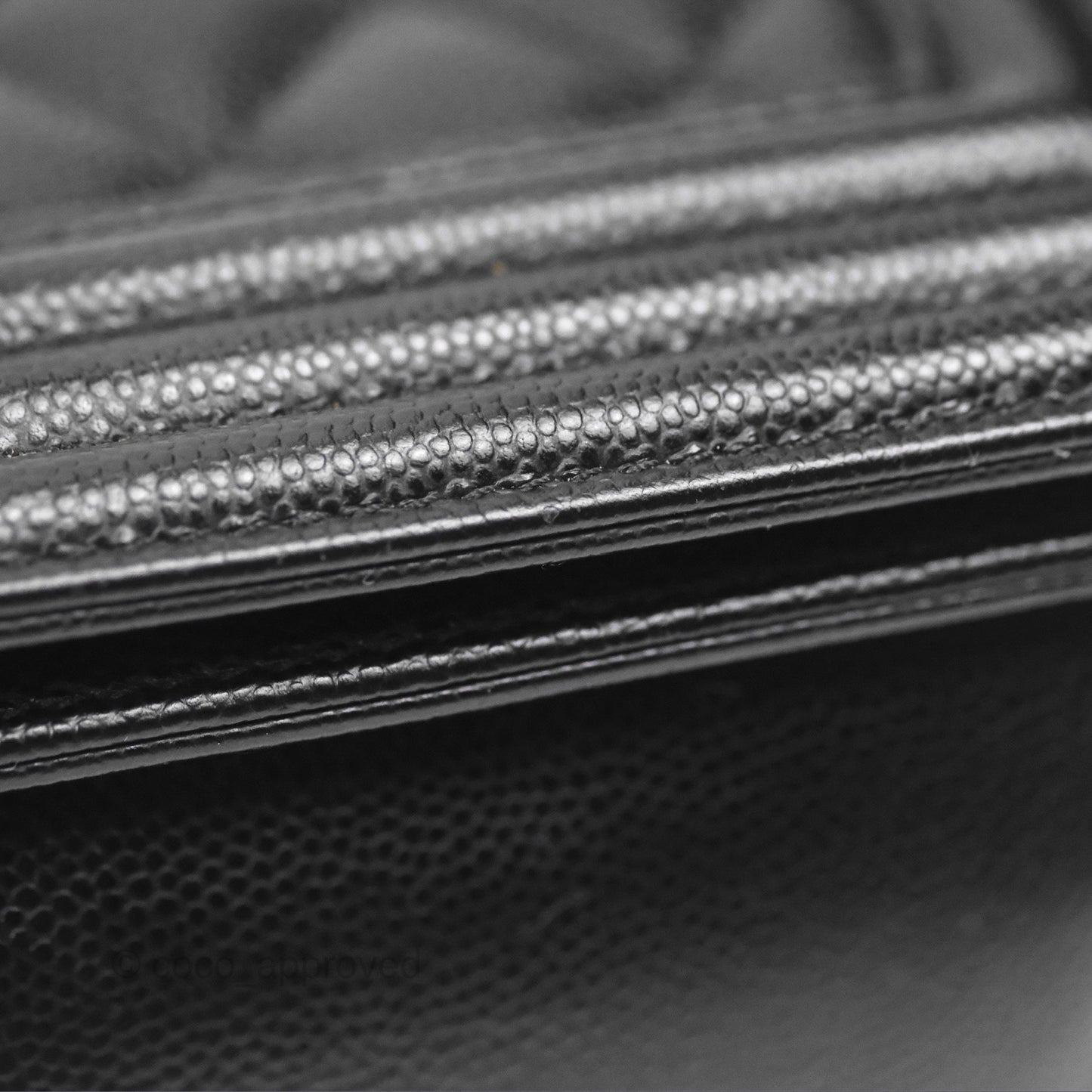 Chanel Medium Boy Quilted Black Caviar Ruthenium Hardware