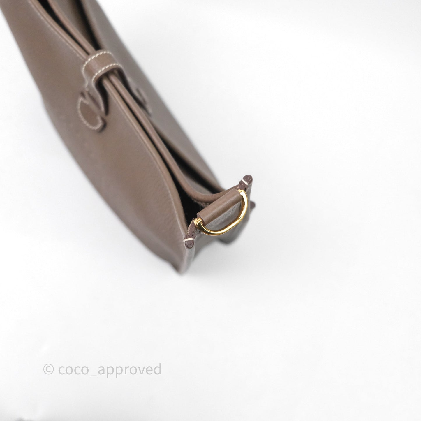 Hermes Evelyne III 29 Etoupe 18 Taurillon Clemence Gold Hardware