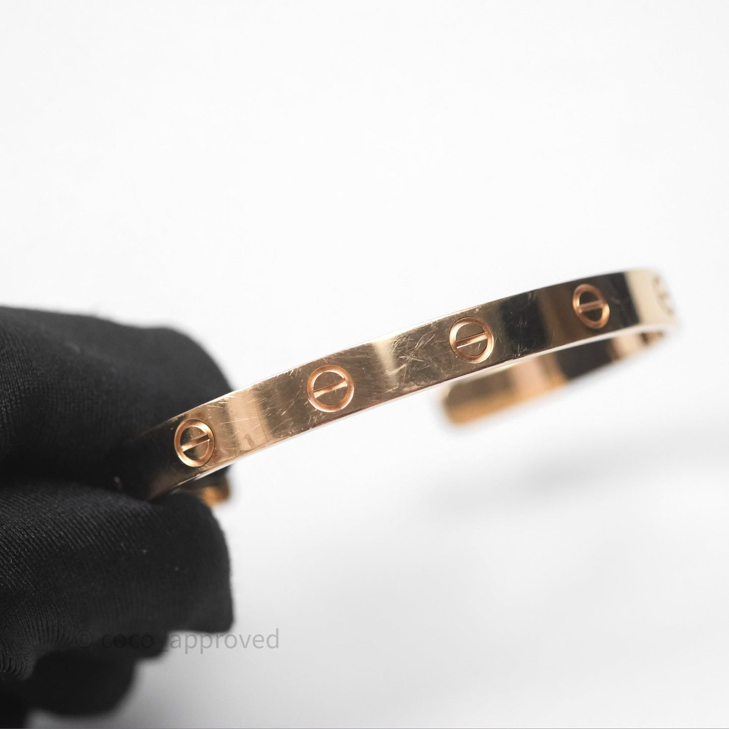Cartier Love Bracelet Open Classic Model Rose Gold