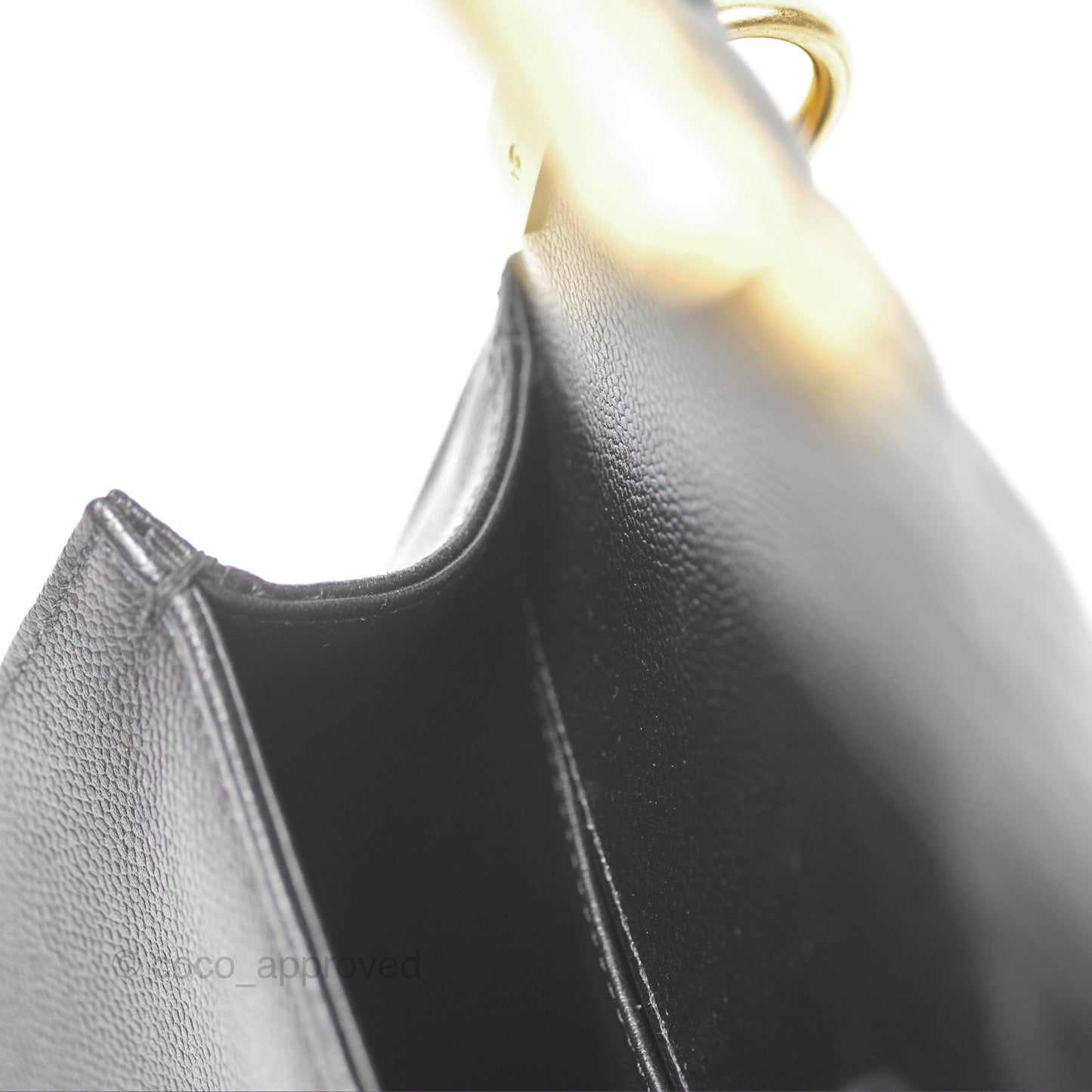 Chanel Boy Messenger Bag Black Caviar Aged Gold Hardware