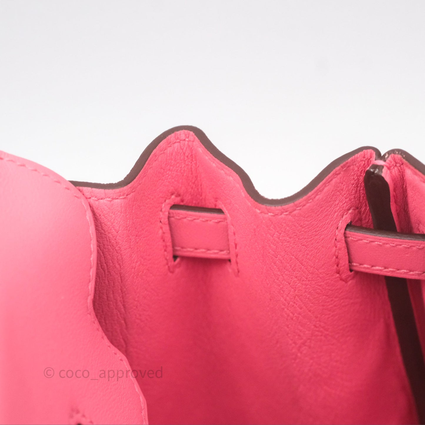 Hermès Birkin 25 Retourne Rose Azalee 8W Swift Palladium Hardware