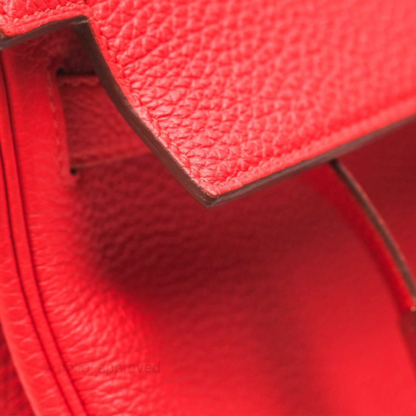Hermès Kelly 32 Retourne Rose Jaipur Clemence Palladium Hardware