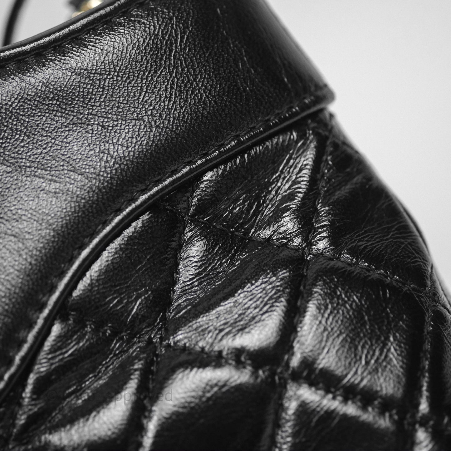 Chanel 31 Mini Black Shiny Lambskin Gold Hardware