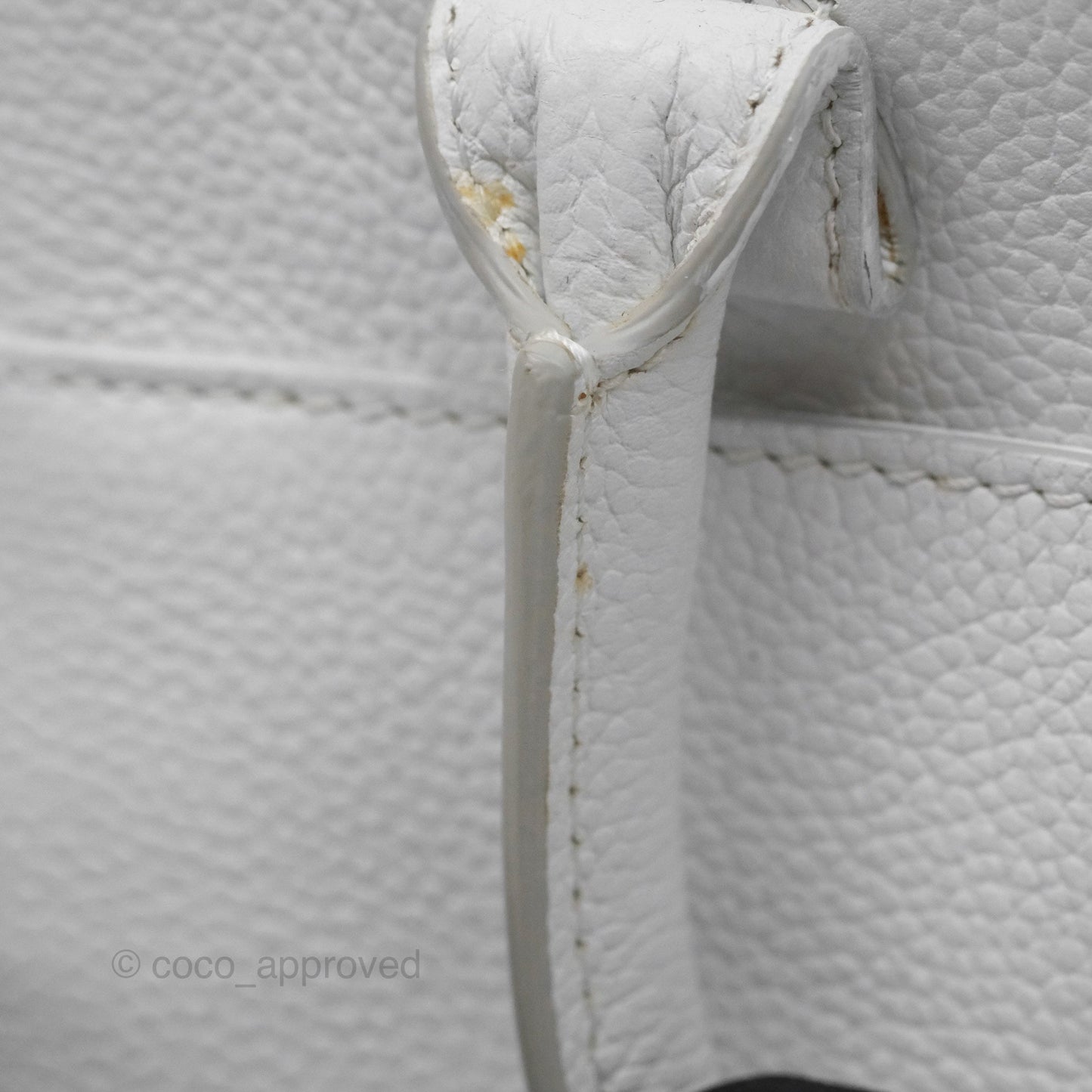 Chanel Mini Neo Executive Shopper Tote White Grained Calfskin Silver Hardware