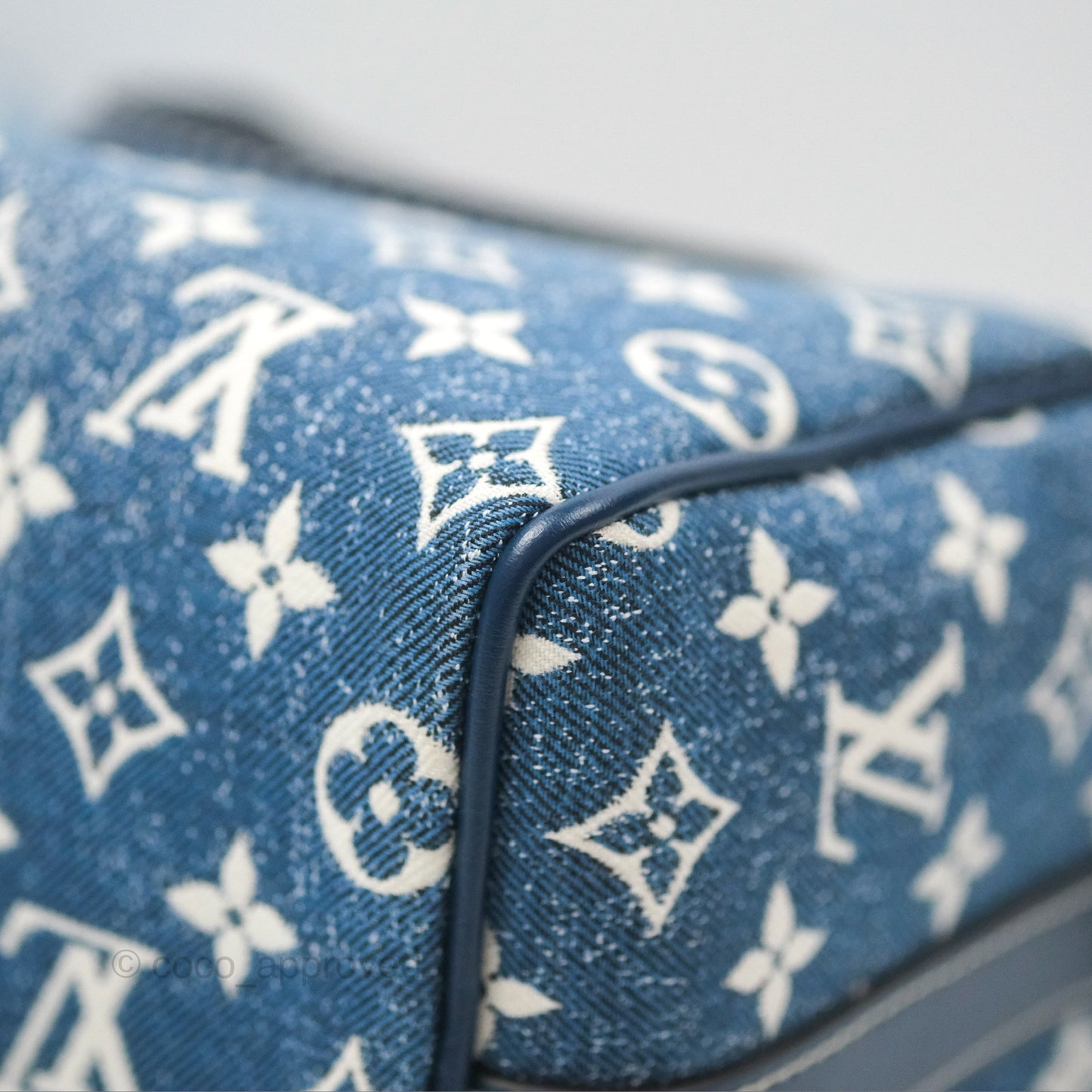 Louis Vuitton Bandouliere Speedy 25 Monogram Blue Denim