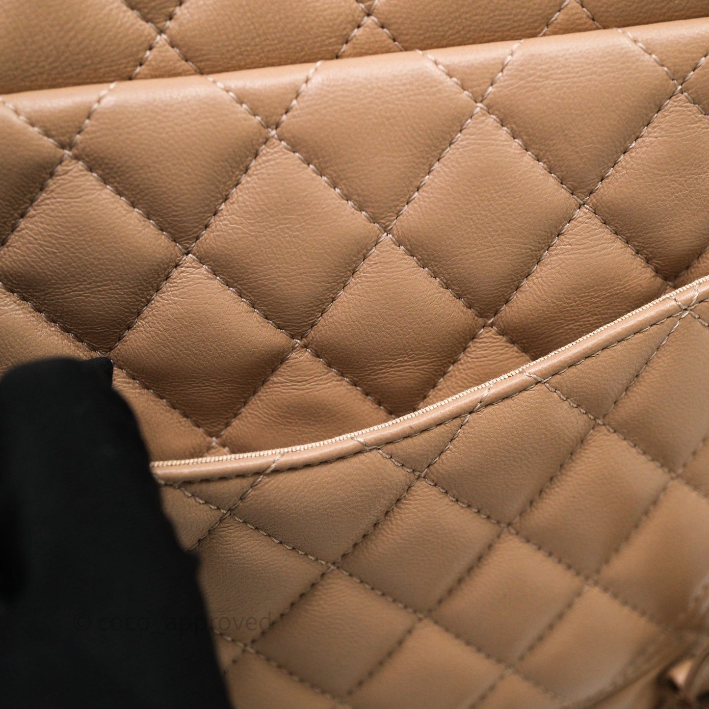Chanel Quilted Small Urban Spirit Backpack Beige Lambskin Silver Hardware