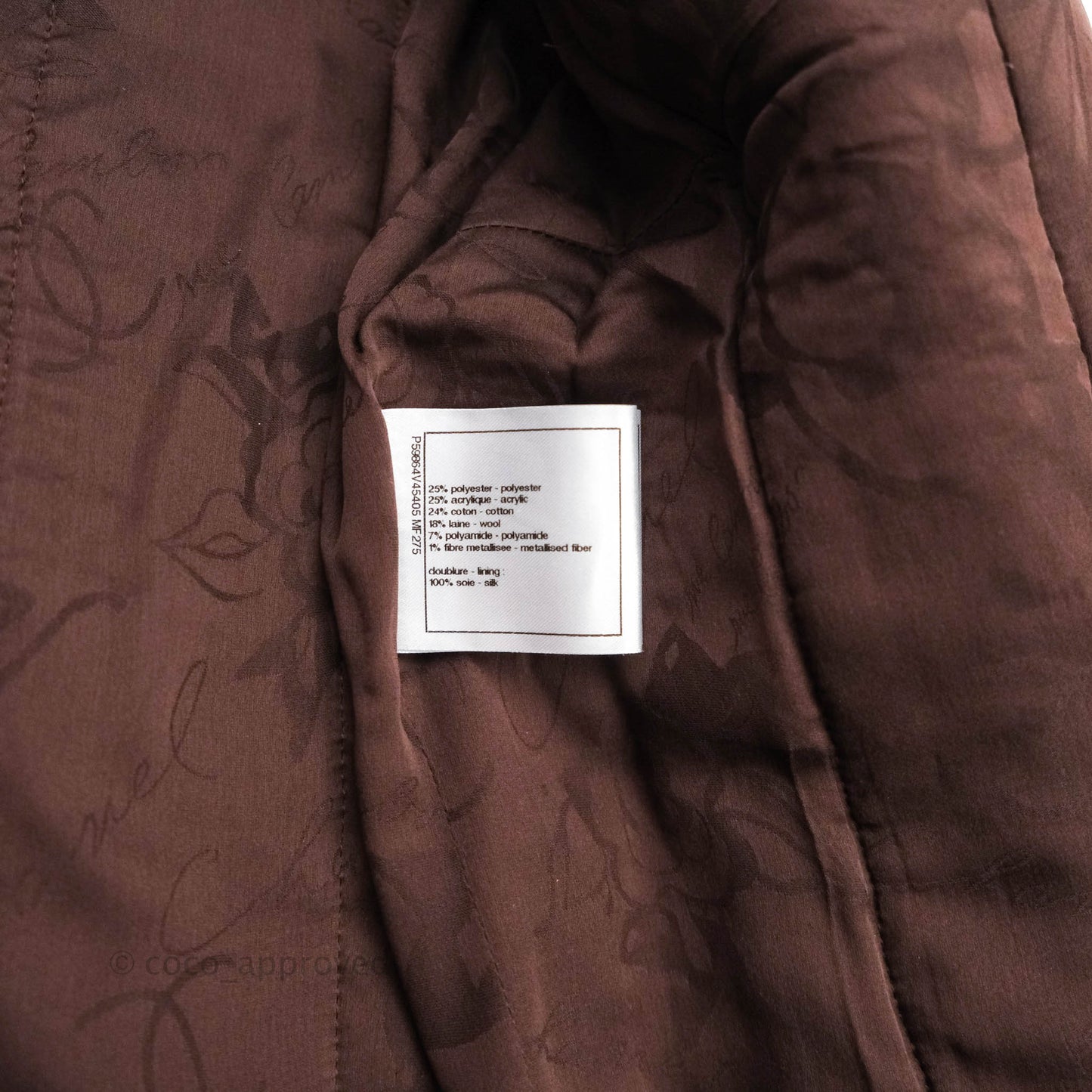 Chanel Tweed Jacket in Brown 2018-19F/W