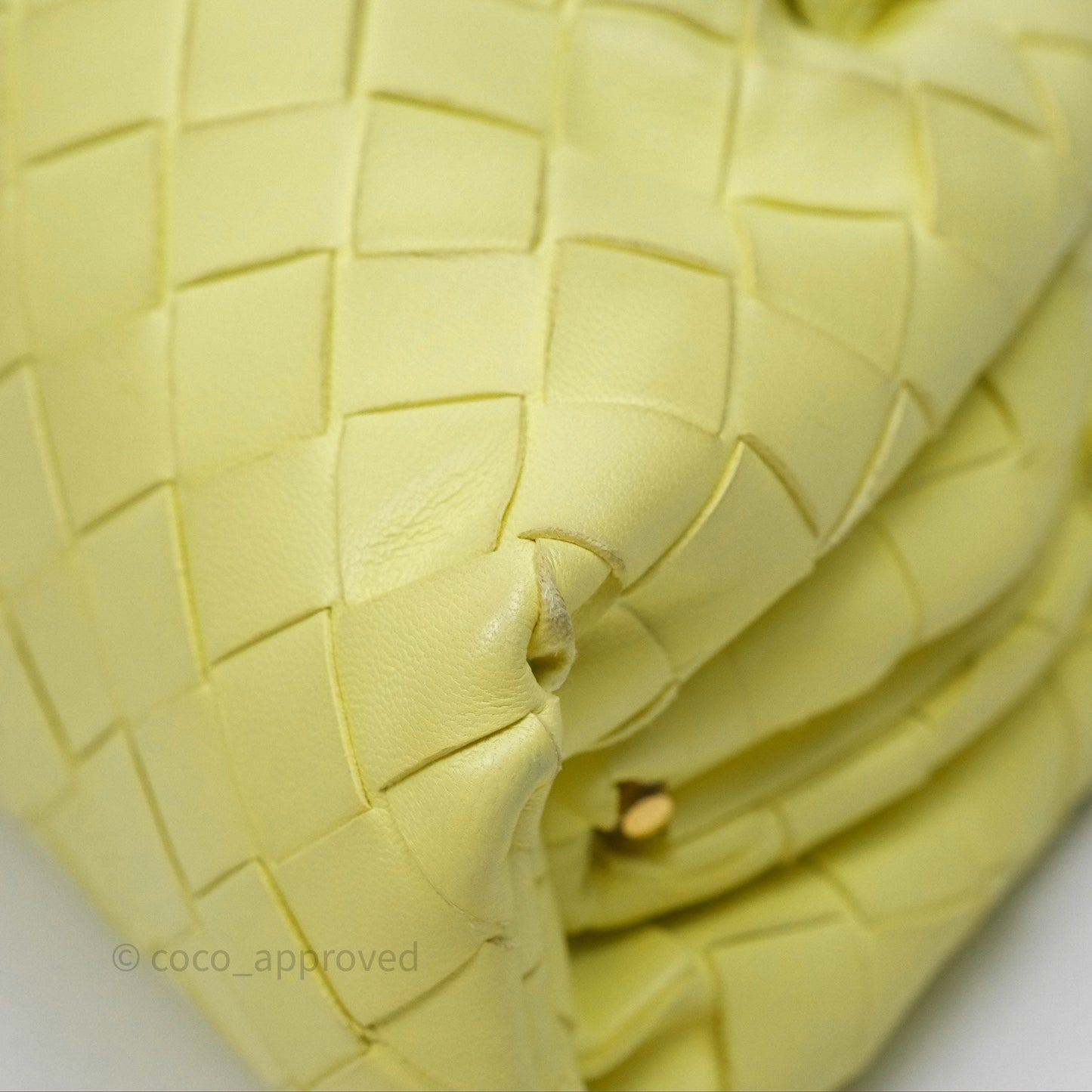Bottega Veneta Nappa Intrecciato The Mini Pouch Yellow