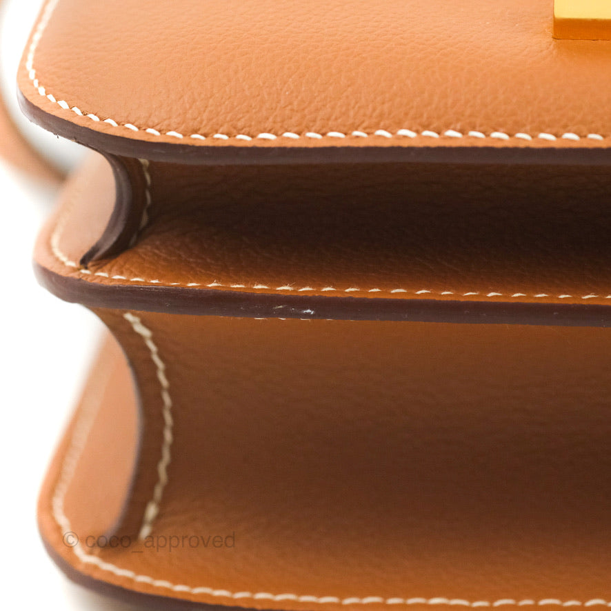 Hermès Constance 24 Gold Evercolor Gold Hardware