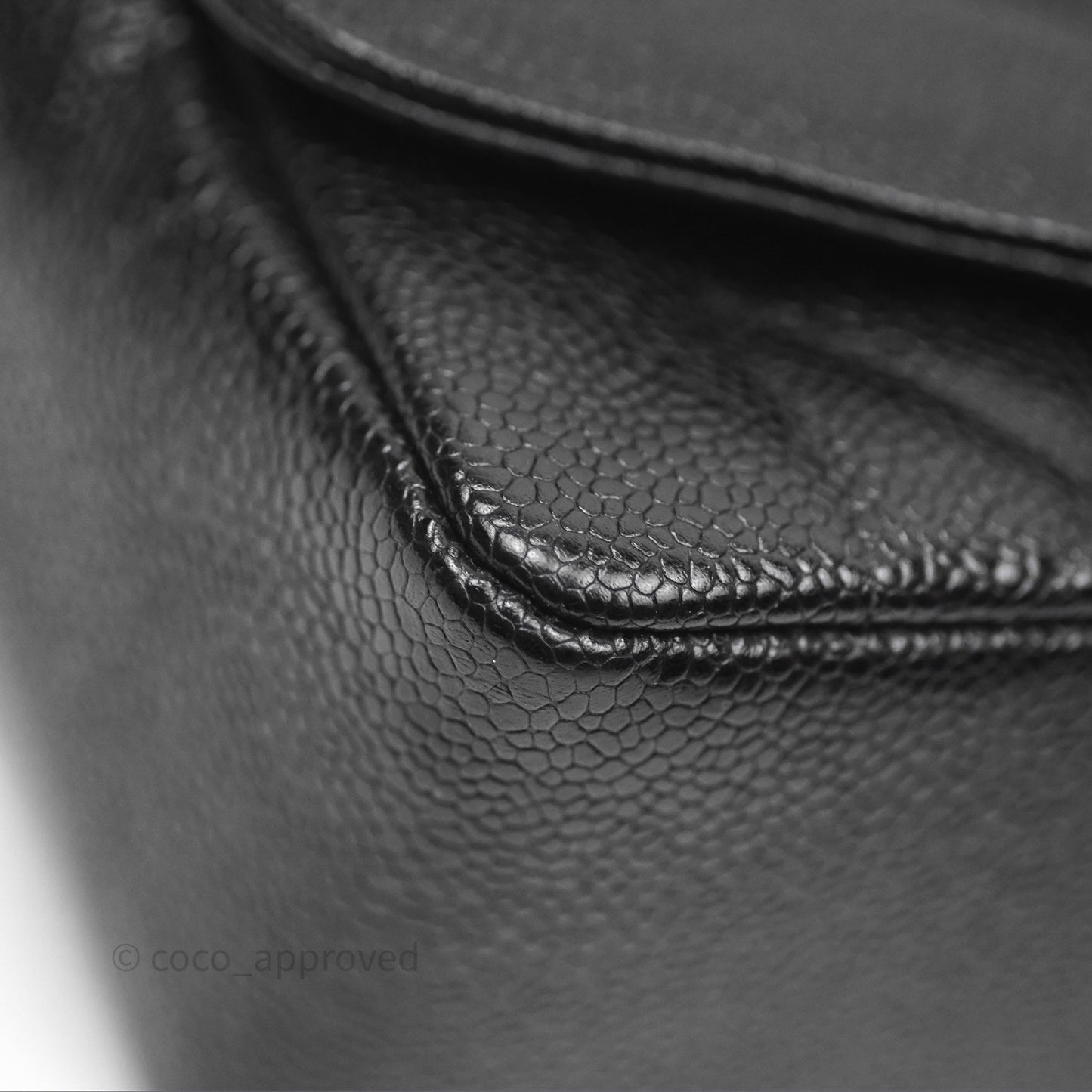 Chanel Small Vintage Quilted Classic Diana Flap Bag Black Caviar 24K Gold Hardware