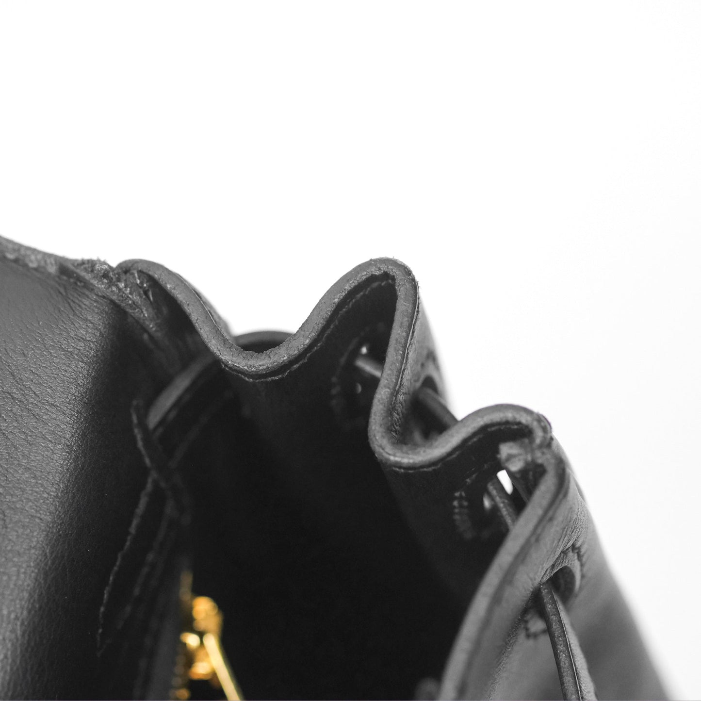 Hermès Retourne Kelly 25 Black Noir 89 Swift Gold Hardware