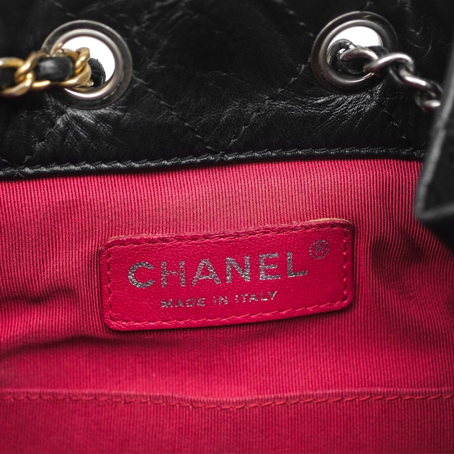 Chanel Small Gabrielle Backpack Black Aged Calfskin