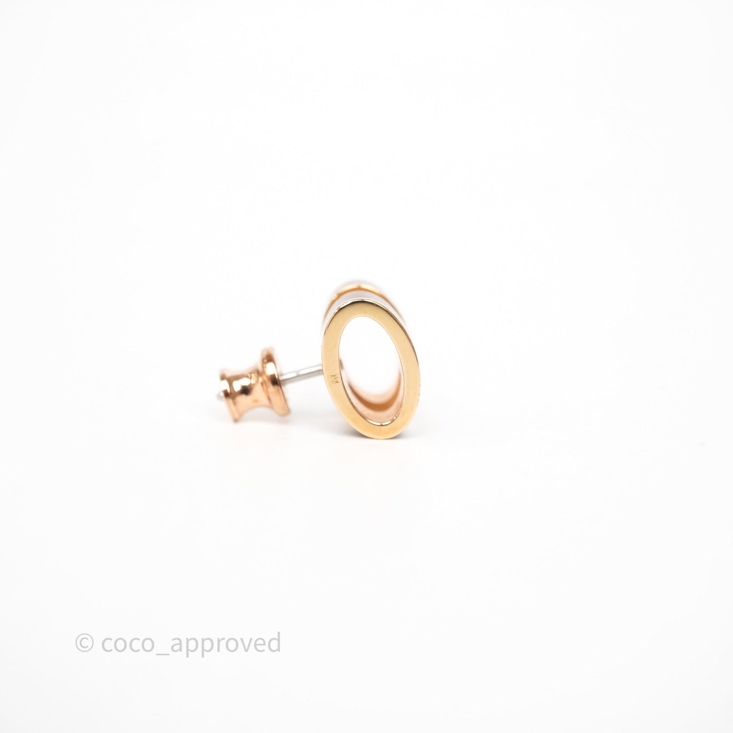 Hermès Pop H Earrings Burgundy Rose Gold