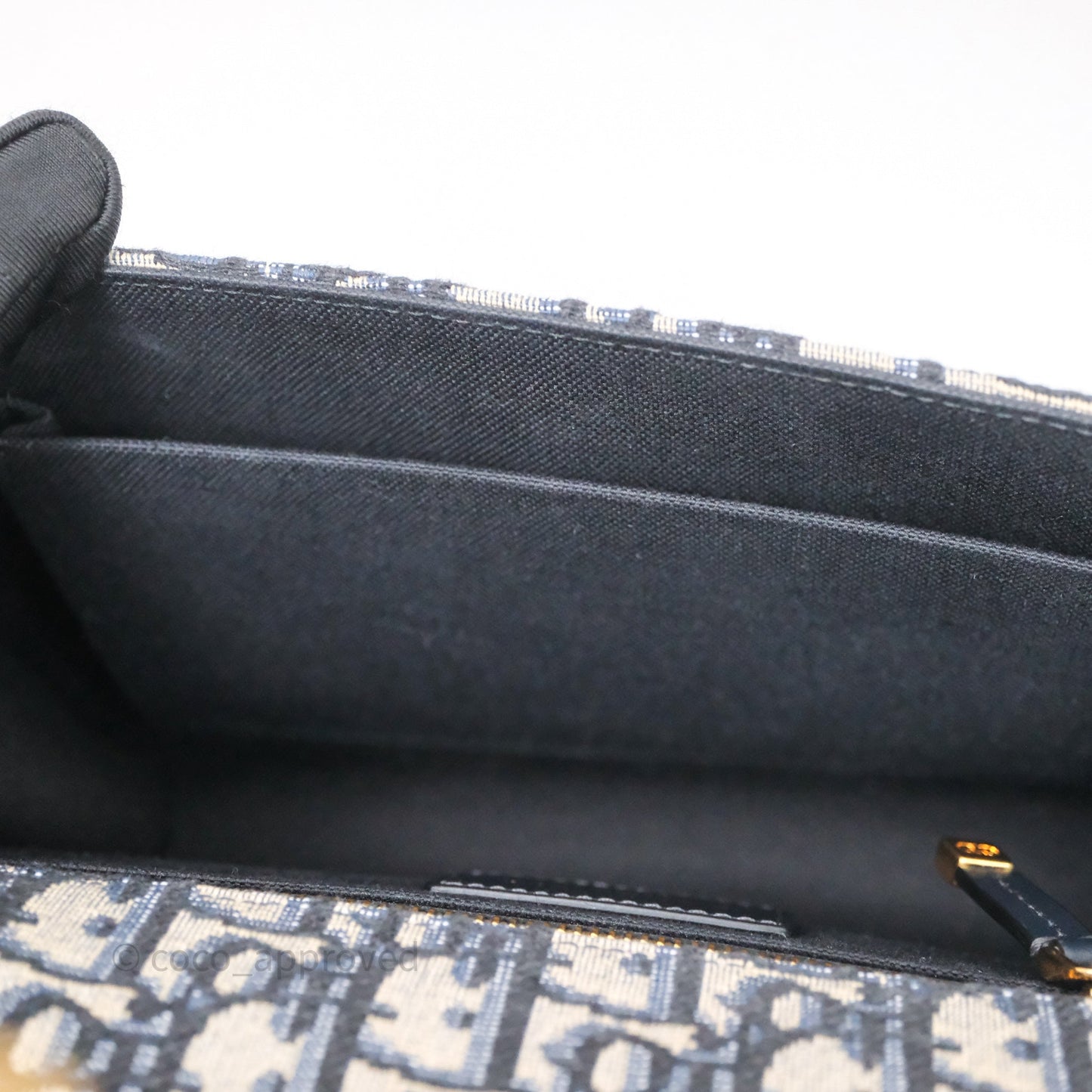 Christian Dior Small 30 Montaigne Bag Blue Dior Oblique Jacquard