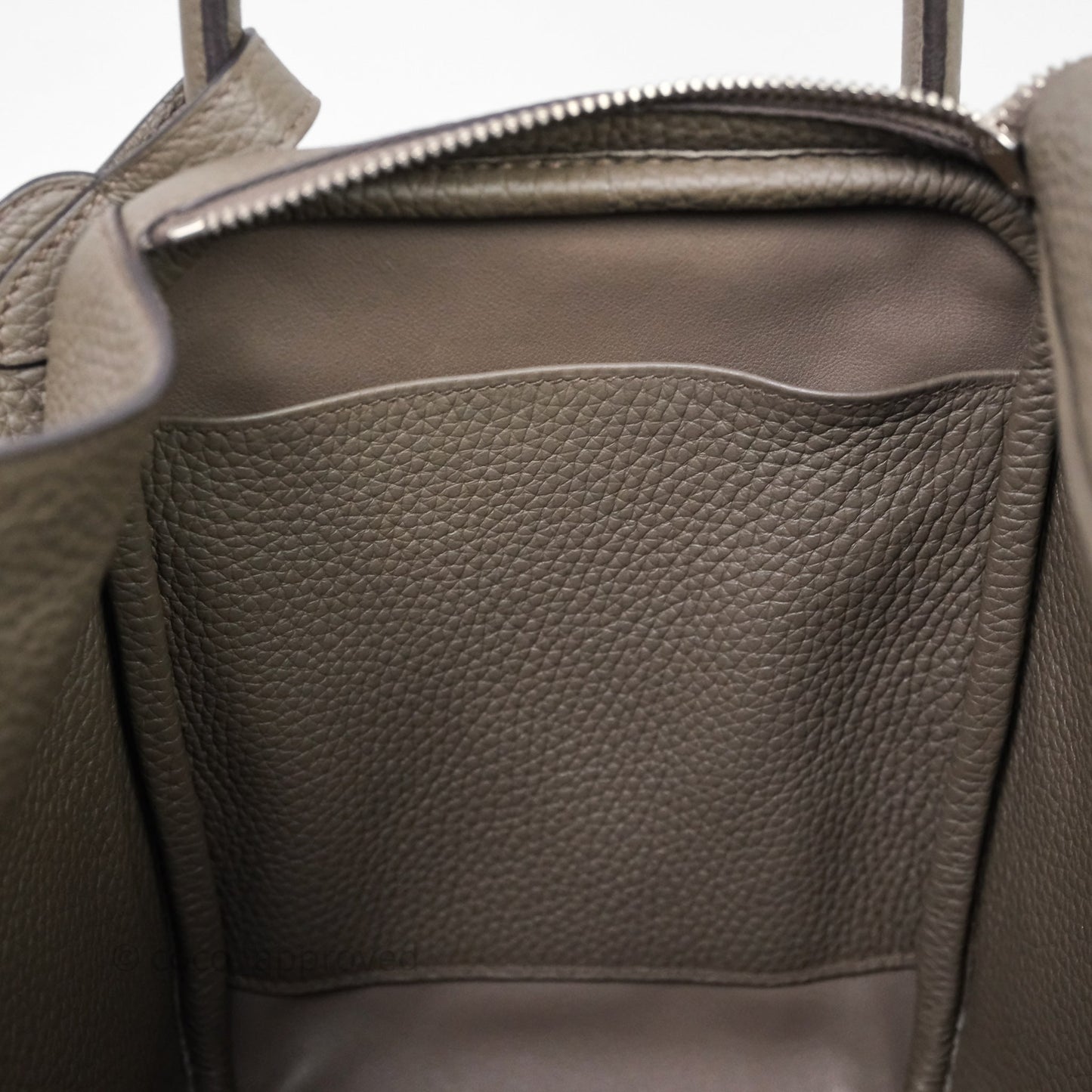 Hermès Lindy 30 Etain 8F Clemence Palladium Hardware