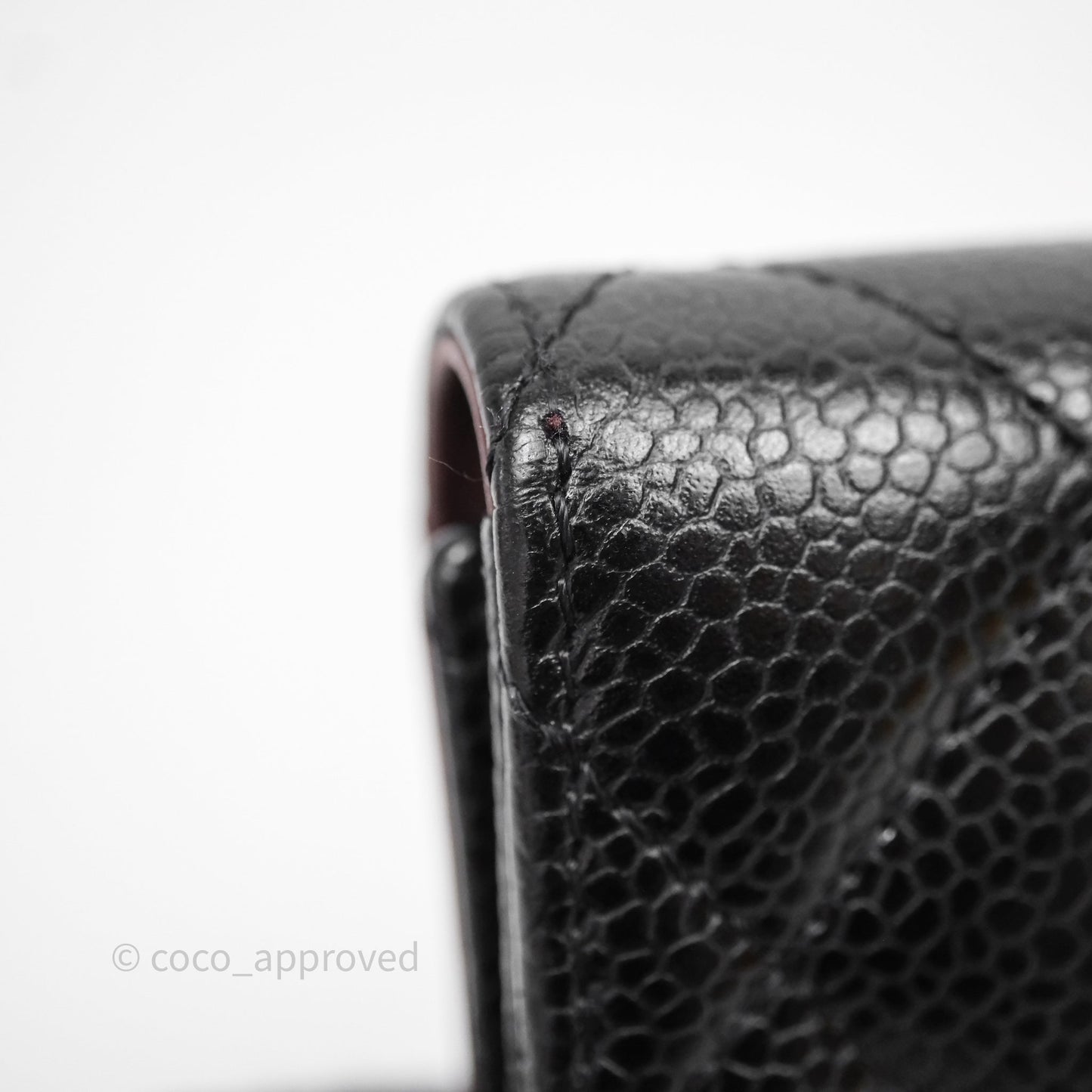 Chanel Classic Short Flap Wallet Black Caviar Gold Hardware
