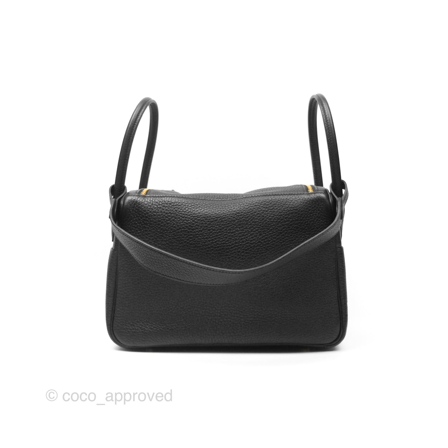Hermès Lindy 26 Black Noir 89 Clemence Gold Hardware