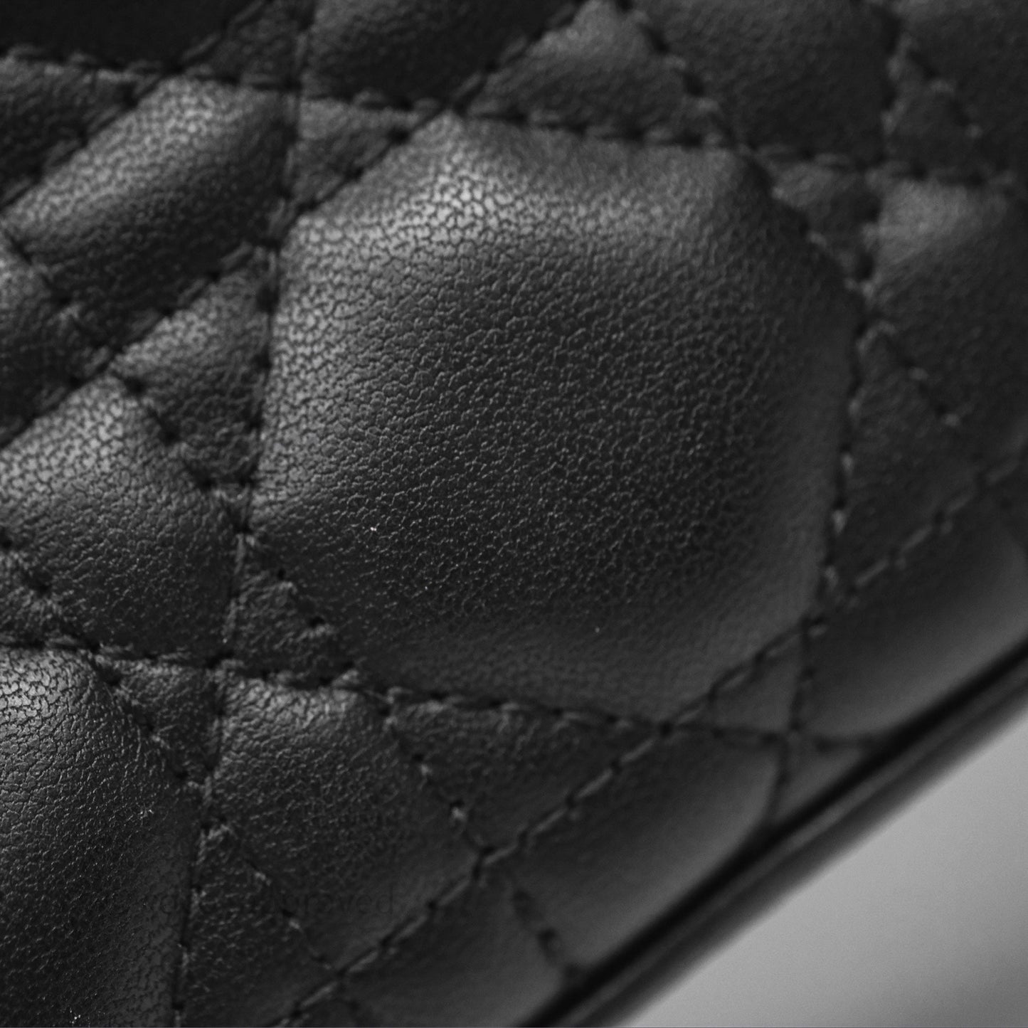 Christian Dior Dior Talk Phone Pouch Black Cannage Lambskin