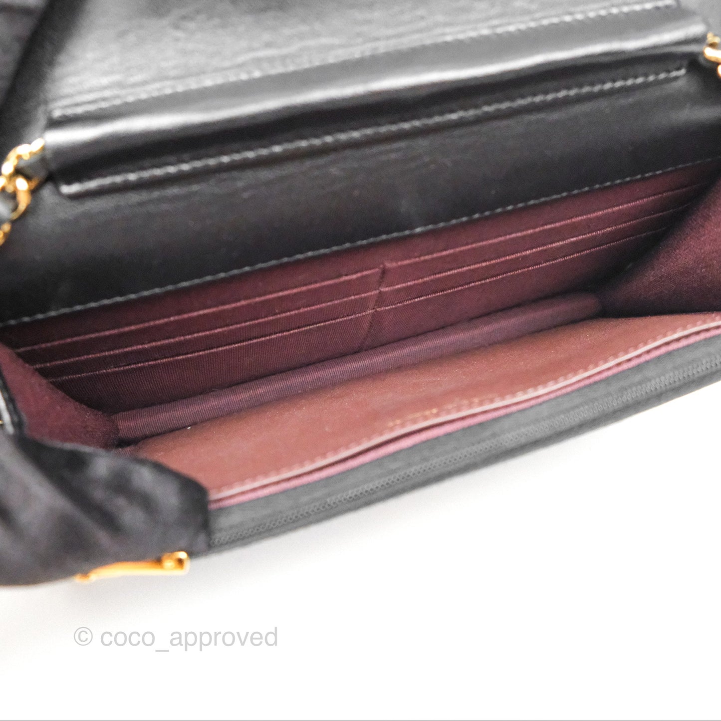 Chanel Quilted Classic WOC Black Lambskin Gold Hardware