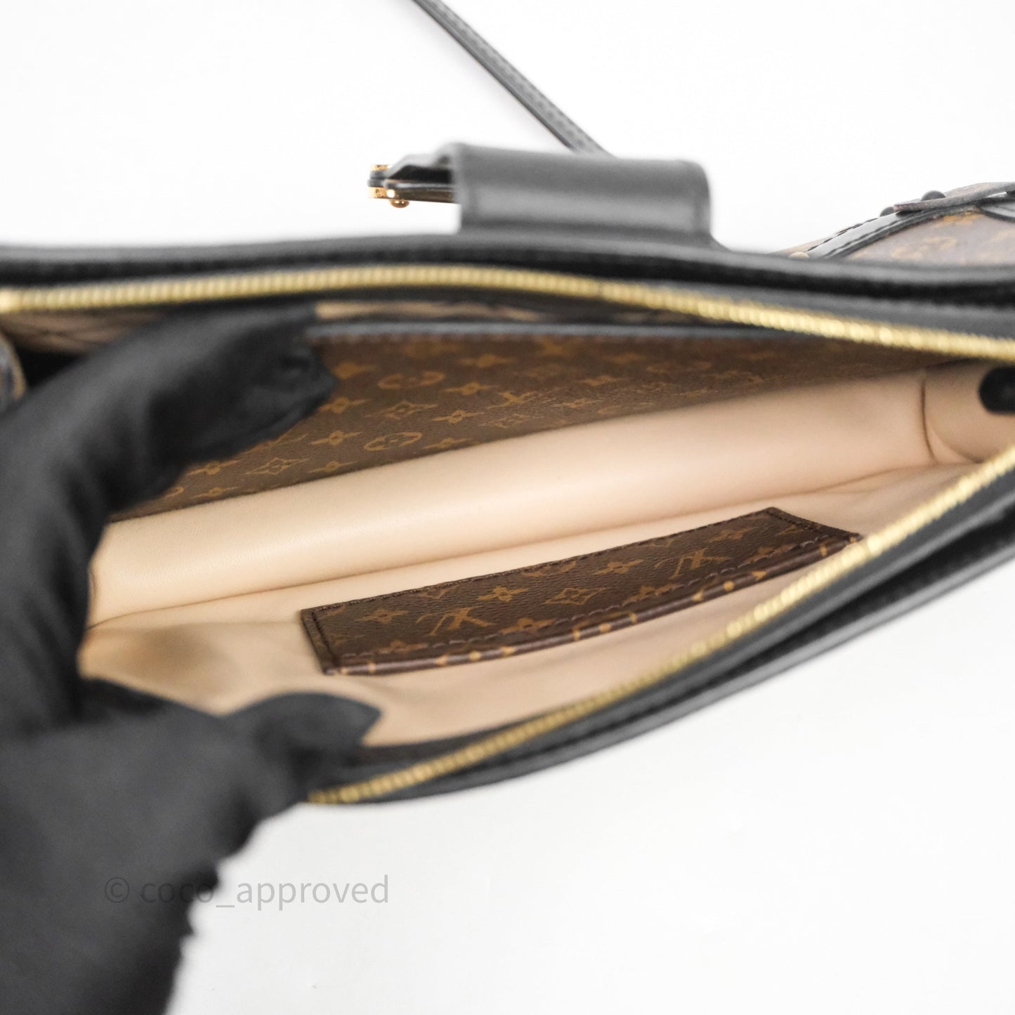 Louis Vuitton Monogram Reverse Trunk Clutch Bag